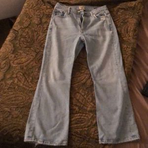 Petite demy cropped flare